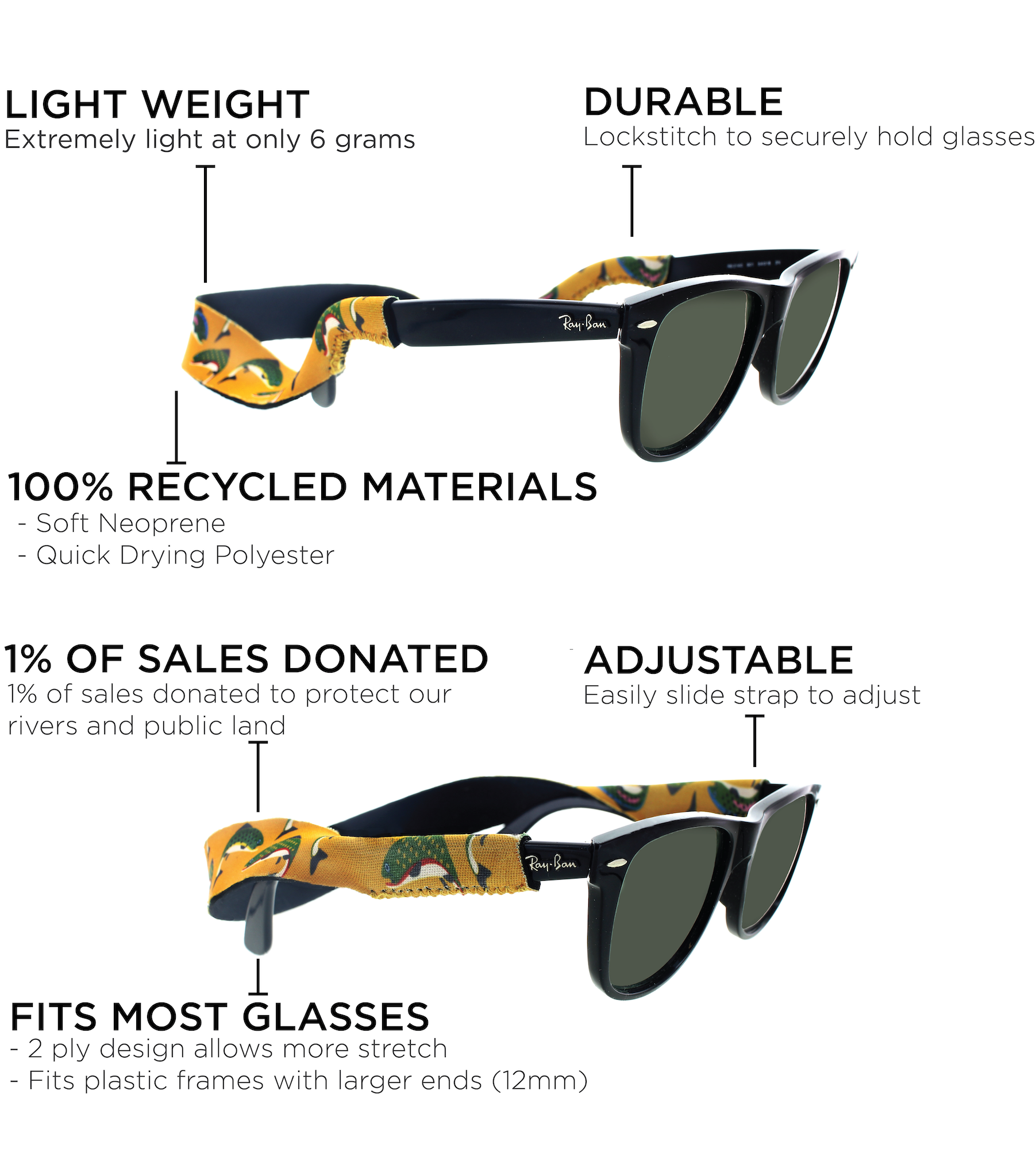 Celebrity Glamour Shades in Black... | Glasses neck strap, Glasses strap,  Sunglasses